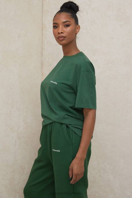 House of CB Quinn Green Oversized Cotton Jersey T Shirt Clothing 4H6N789