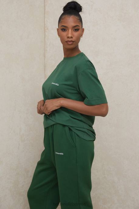 House of CB Quinn Green Oversized Cotton Jersey T Shirt Clothing 4H6N789
