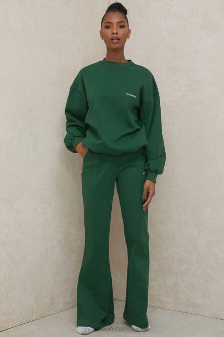 House of CB Tommy Green Oversized Crewneck Sweatshirt Clothing 4H6N798