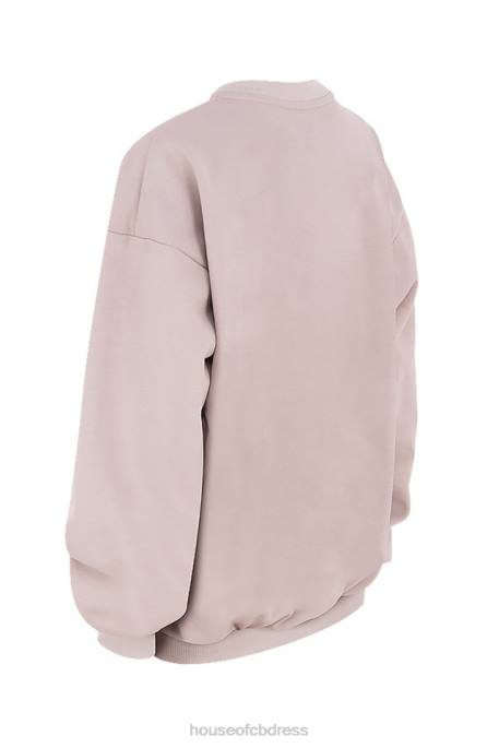 House of CB Tommy Stone Oversized Crewneck Sweatshirt Clothing 4H6N802