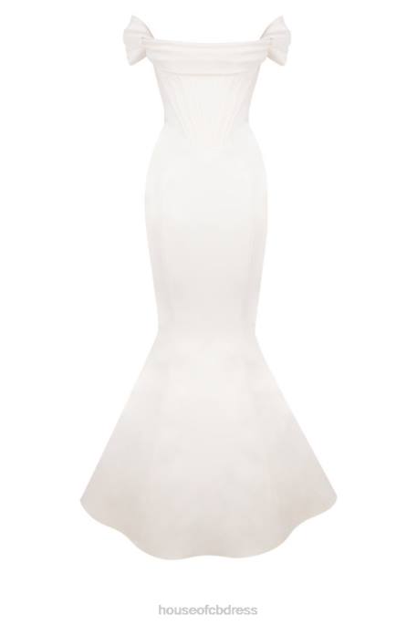 House of CB Antoinette Ivory Corset Off Shoulder Bridal Gown - Limited Edition Weddings 4H6N1157