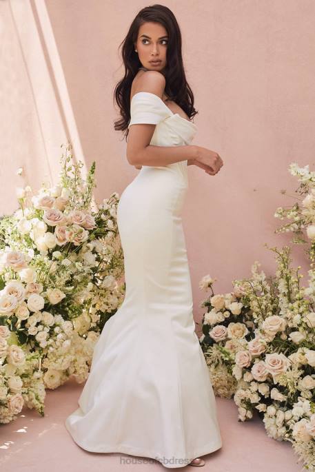 House of CB Antoinette Ivory Corset Off Shoulder Bridal Gown - Limited Edition Weddings 4H6N1157