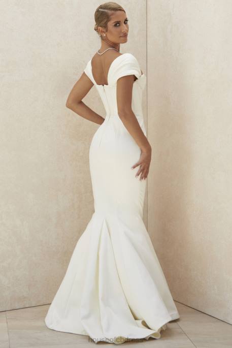 House of CB Antoinette Ivory Corset Off Shoulder Bridal Gown - Limited Edition Weddings 4H6N1157