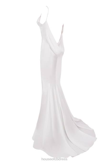 House of CB Aurelie Ivory Draped Back Bridal Gown - Limited Edition Weddings 4H6N1158