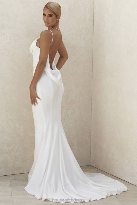 House of CB Aurelie Ivory Draped Back Bridal Gown - Limited Edition Weddings 4H6N1158