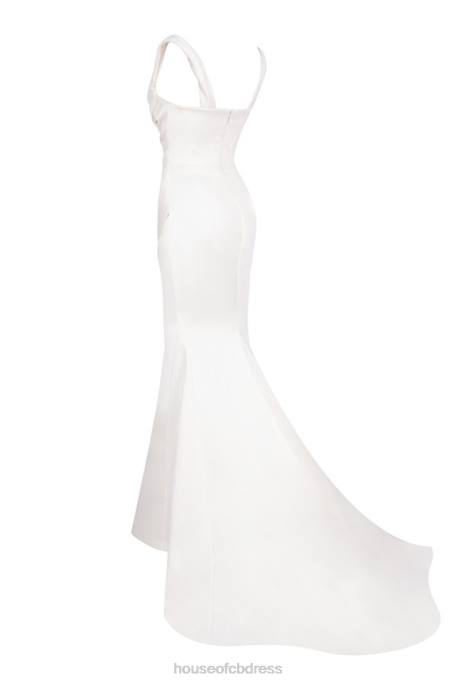 House of CB Delphine Ivory Draped Corset Bridal Gown - Limited Edition Weddings 4H6N1154