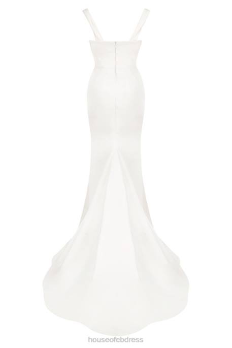 House of CB Delphine Ivory Draped Corset Bridal Gown - Limited Edition Weddings 4H6N1154