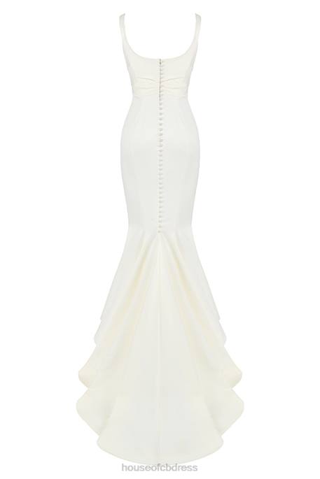 House of CB Emilie Off White Satin Mermaid Bridal Gown Weddings 4H6N1141