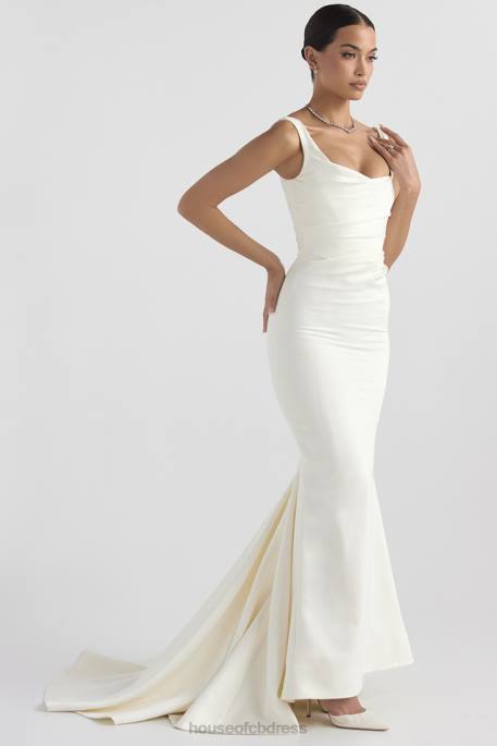 House of CB Emilie Off White Satin Mermaid Bridal Gown Weddings 4H6N1141