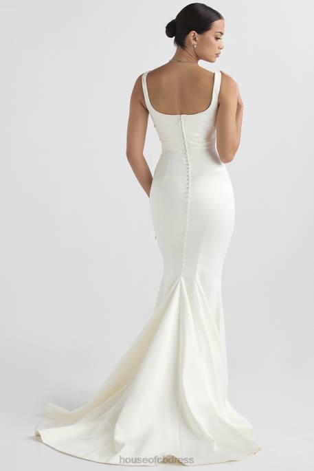 House of CB Emilie Off White Satin Mermaid Bridal Gown Weddings 4H6N1141