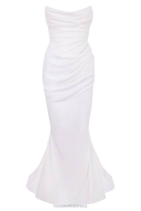 House of CB Esmee Ivory Draped Strapless Bridal Gown - Limited Edition Weddings 4H6N1155