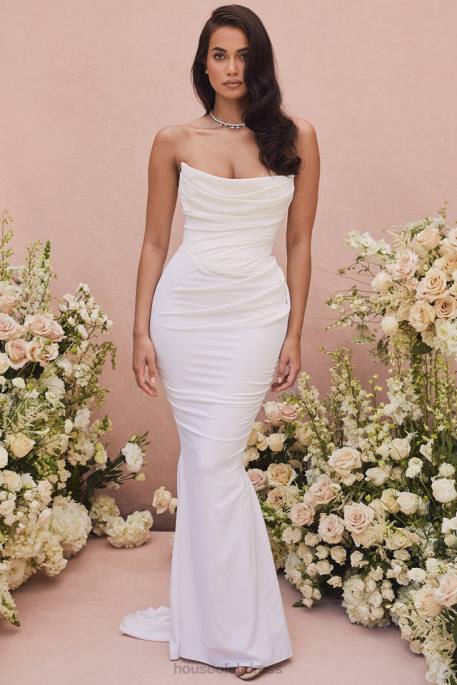 House of CB Esmee Ivory Draped Strapless Bridal Gown - Limited Edition Weddings 4H6N1155
