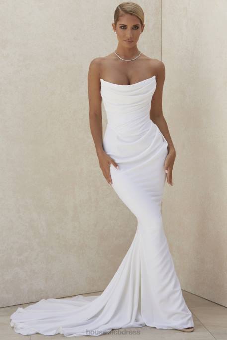 House of CB Esmee Ivory Draped Strapless Bridal Gown - Limited Edition Weddings 4H6N1155