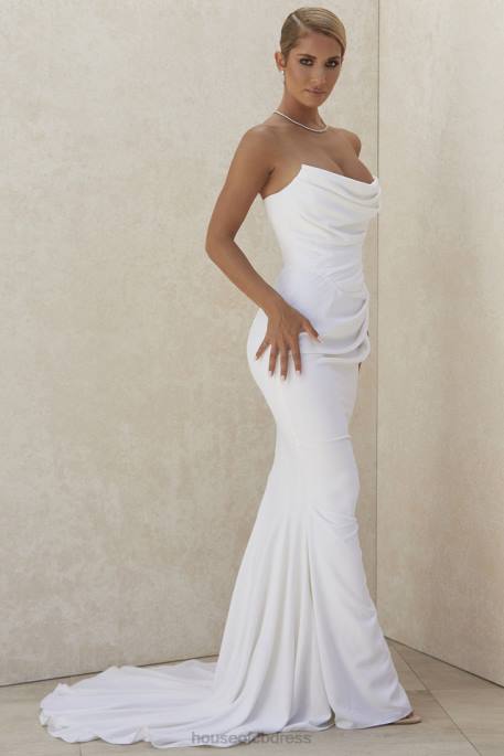 House of CB Esmee Ivory Draped Strapless Bridal Gown - Limited Edition Weddings 4H6N1155