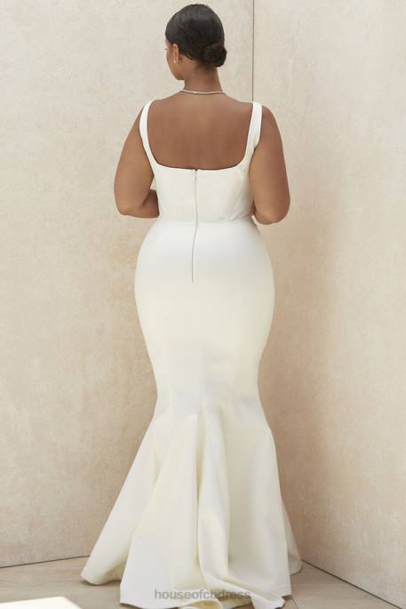 House of CB Estelle Ivory Satin Mermaid Bridal Gown - Limited Edition Weddings 4H6N1159