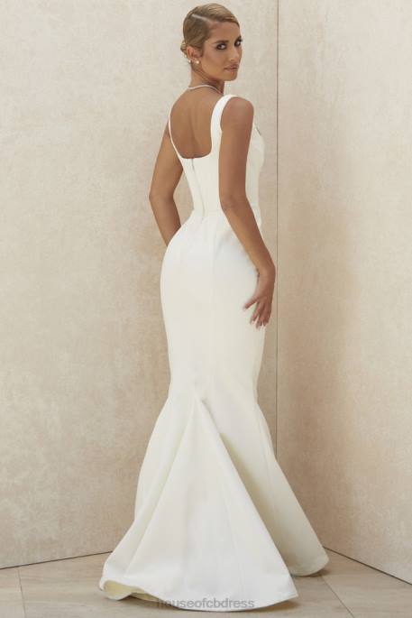 House of CB Estelle Ivory Satin Mermaid Bridal Gown - Limited Edition Weddings 4H6N1159