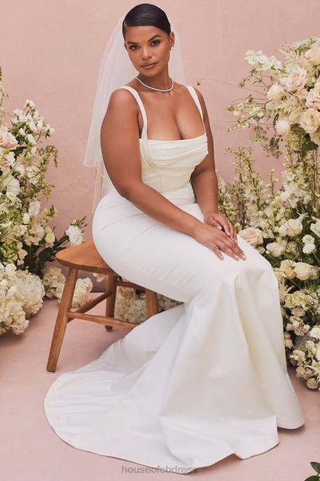 House of CB Francoise Ivory Balconette Corset Bridal Gown - Limited Edition Weddings 4H6N1161