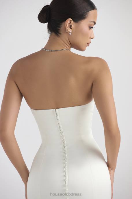 House of CB Giselle Ivory Satin Strapless Bridal Gown Weddings 4H6N1140
