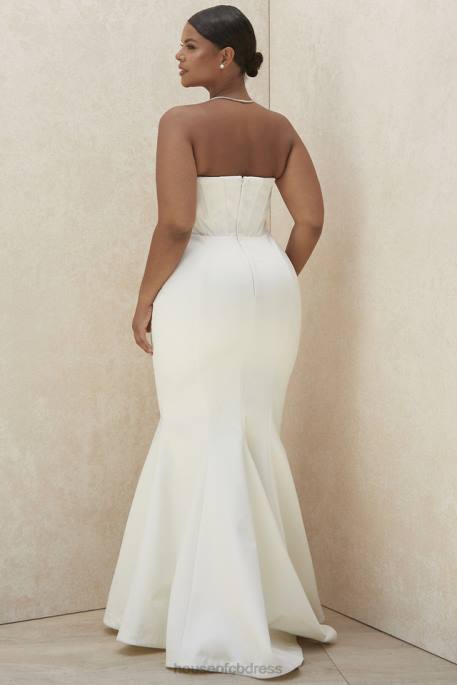 House of CB Ines Ivory Strapless Corset Bridal Gown - Limited Edition Weddings 4H6N1156