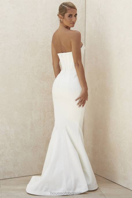 House of CB Ines Ivory Strapless Corset Bridal Gown - Limited Edition Weddings 4H6N1156