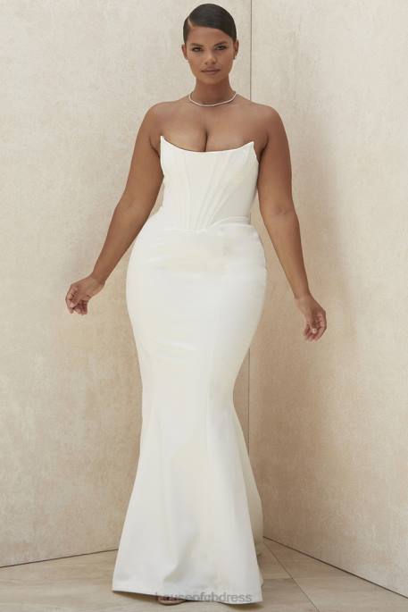 House of CB Ines Ivory Strapless Corset Bridal Gown - Limited Edition Weddings 4H6N1156
