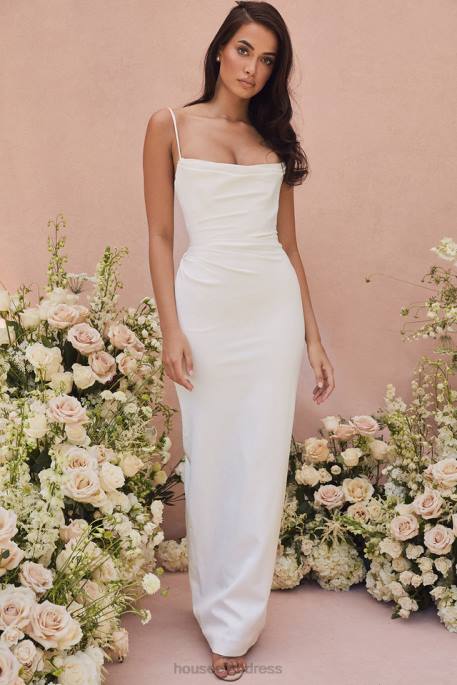 House of CB Margaux Ivory Draped Bridal Gown - Limited Edition Weddings 4H6N1160