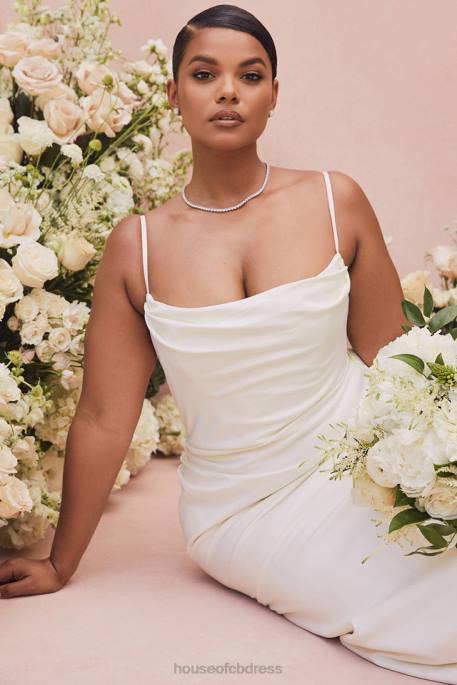 House of CB Margaux Ivory Draped Bridal Gown - Limited Edition Weddings 4H6N1160