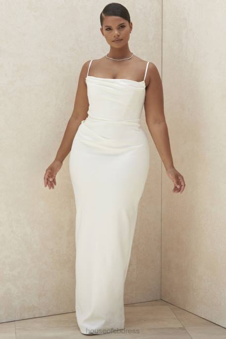 House of CB Margaux Ivory Draped Bridal Gown - Limited Edition Weddings 4H6N1160