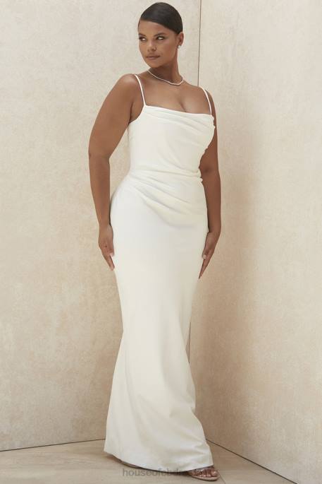 House of CB Margaux Ivory Draped Bridal Gown - Limited Edition Weddings 4H6N1160