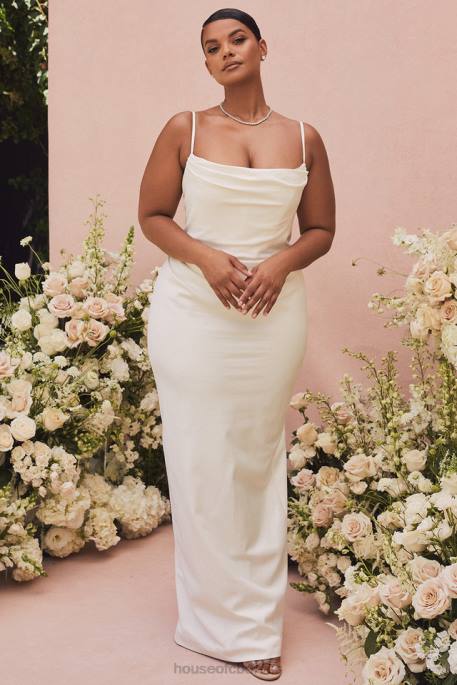 House of CB Margaux Ivory Draped Bridal Gown - Limited Edition Weddings 4H6N1160
