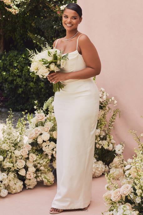 House of CB Margaux Ivory Draped Bridal Gown - Limited Edition Weddings 4H6N1160