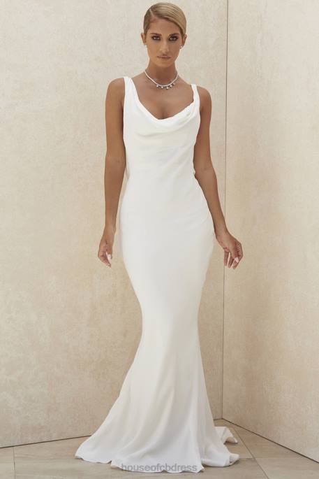 House of CB Odette Ivory Draped Back Bridal Gown - Limited Edition Weddings 4H6N1162