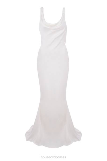 House of CB Odette Ivory Draped Back Bridal Gown - Limited Edition Weddings 4H6N1162