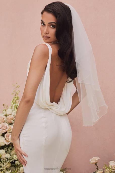 House of CB Odette Ivory Draped Back Bridal Gown - Limited Edition Weddings 4H6N1162