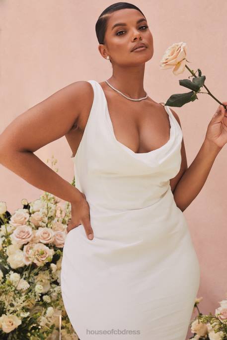 House of CB Odette Ivory Draped Back Bridal Gown - Limited Edition Weddings 4H6N1162