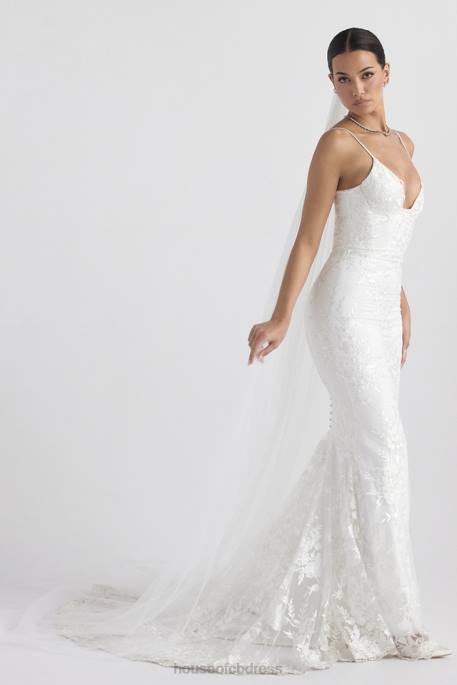 House of CB Leone White Ultra Long Soft Tulle Veil Weddings 4H6N1145