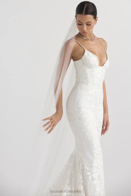 House of CB Leone White Ultra Long Soft Tulle Veil Weddings 4H6N1145